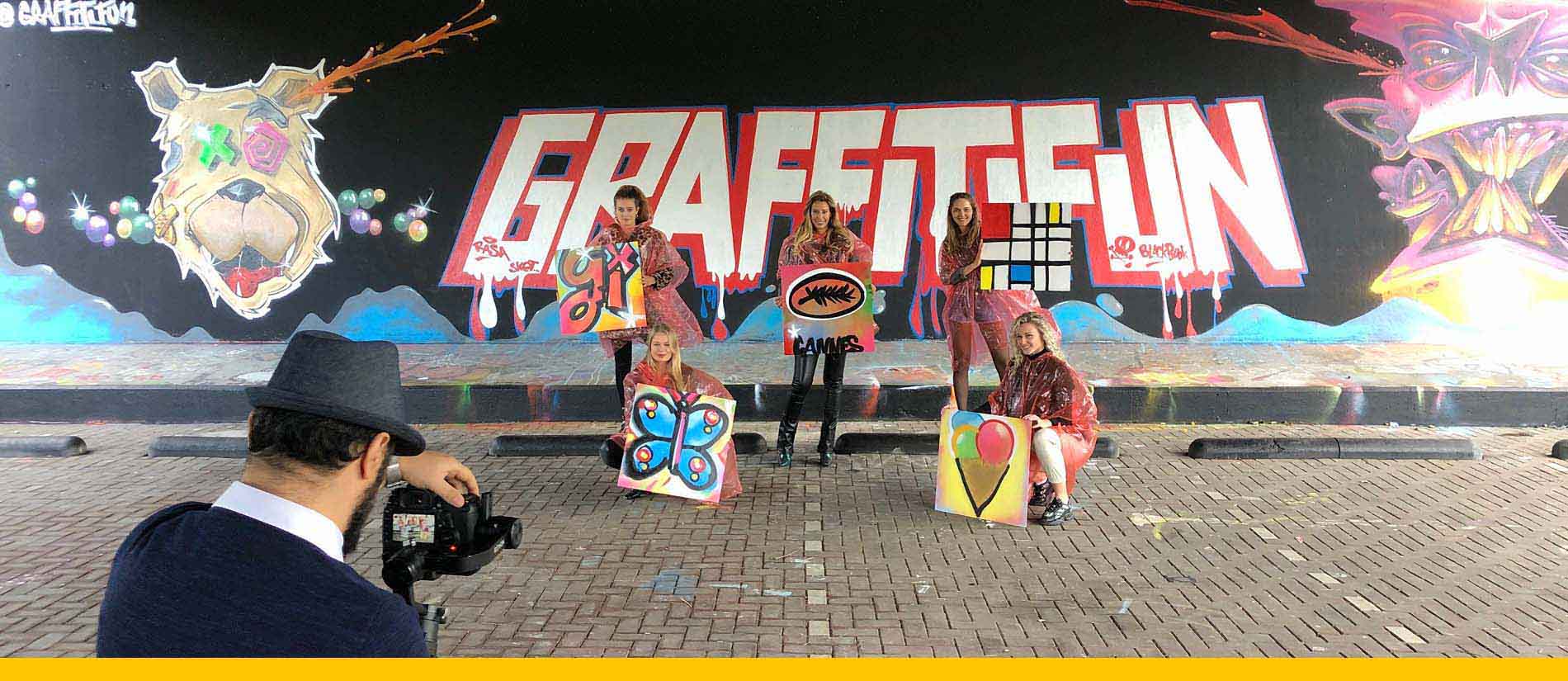 Graffiti vrijgezellenfeestje en workshop activiteit