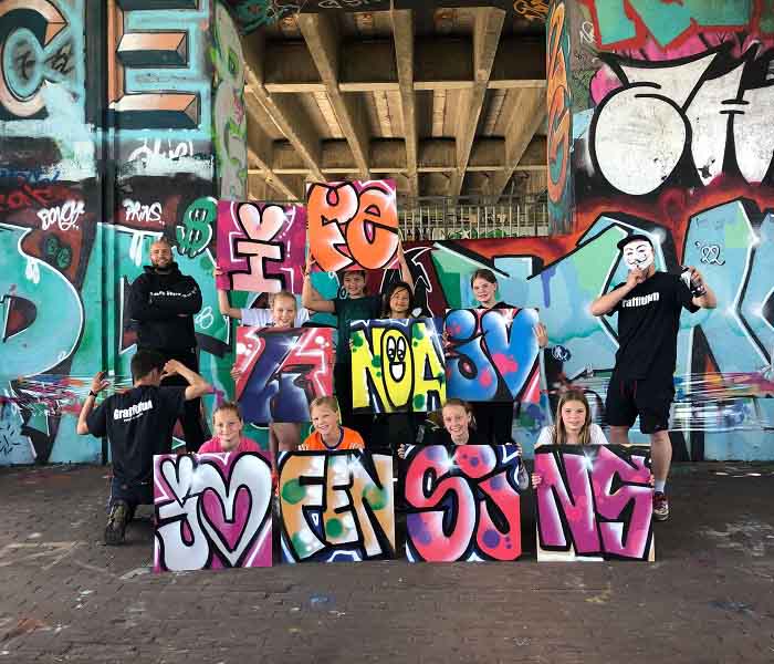 Coolste feestje Graffitifun in Amsterdam op een toffe graffiti locatie