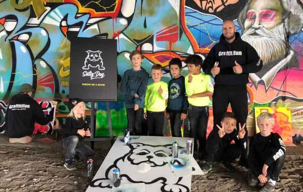 Graffiti leren en Salty Dogg logo maken