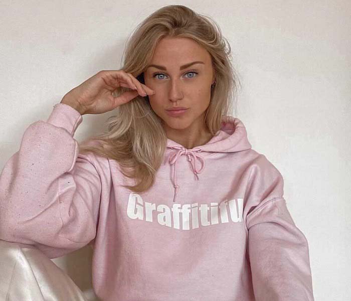 Graffiti sweater baby roze Graffitifun