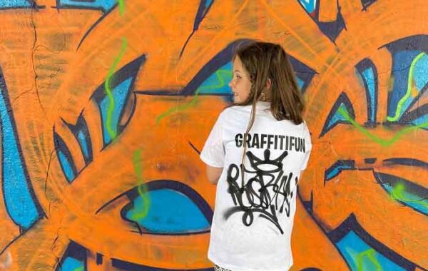 Graffiti t shirt met eigen naam