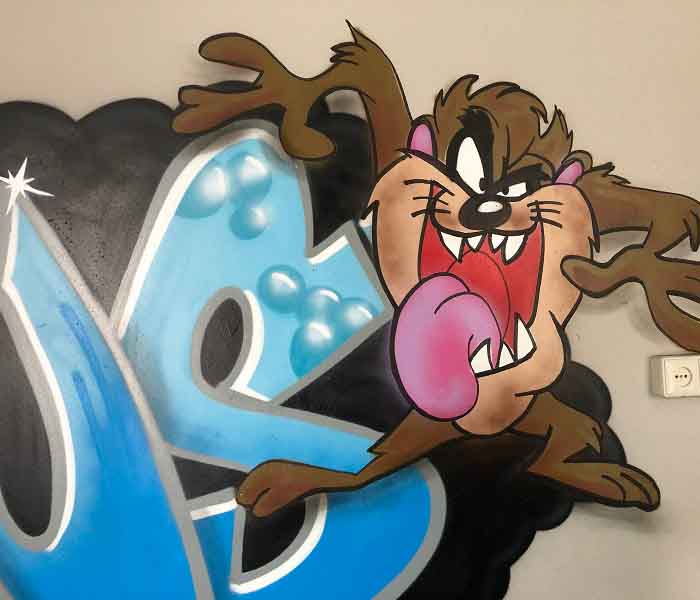 Graffiti tasmanian devil looney tunes
