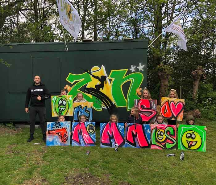 Graffiti workshop BSO kinderopvang
