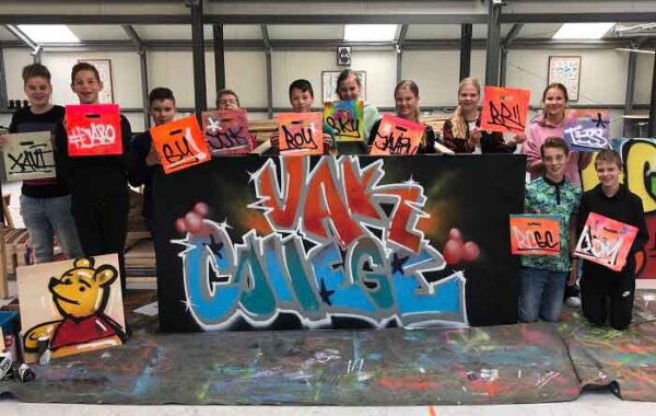 Graffiti workshops op school