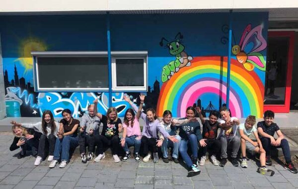 School activiteit graffiti workshop