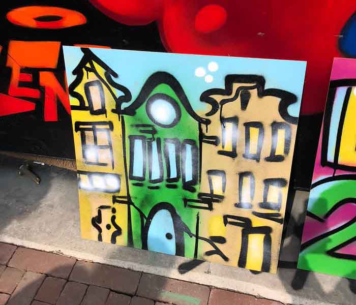 Skyline Amsterdam graffiti workshop