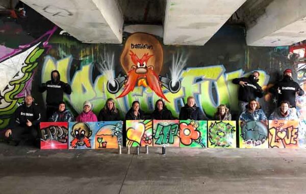 Workshop graffiti spuiten in Gent