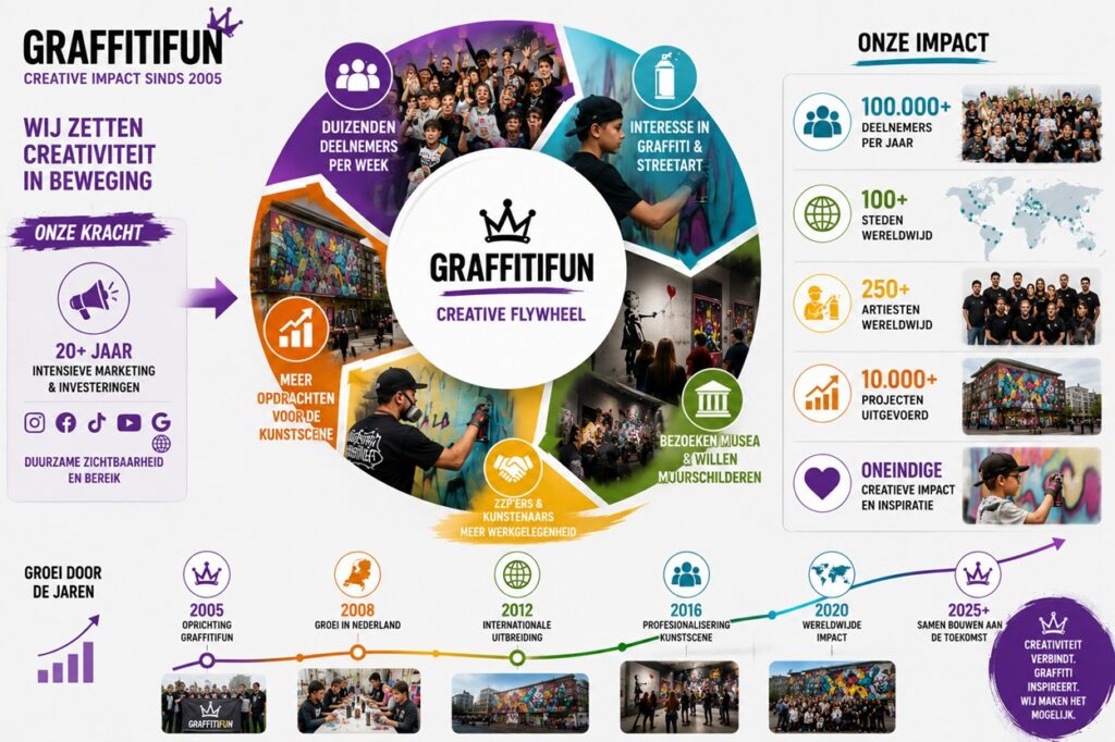 Groei graffiti markt door graffiti workshops Graffitifun